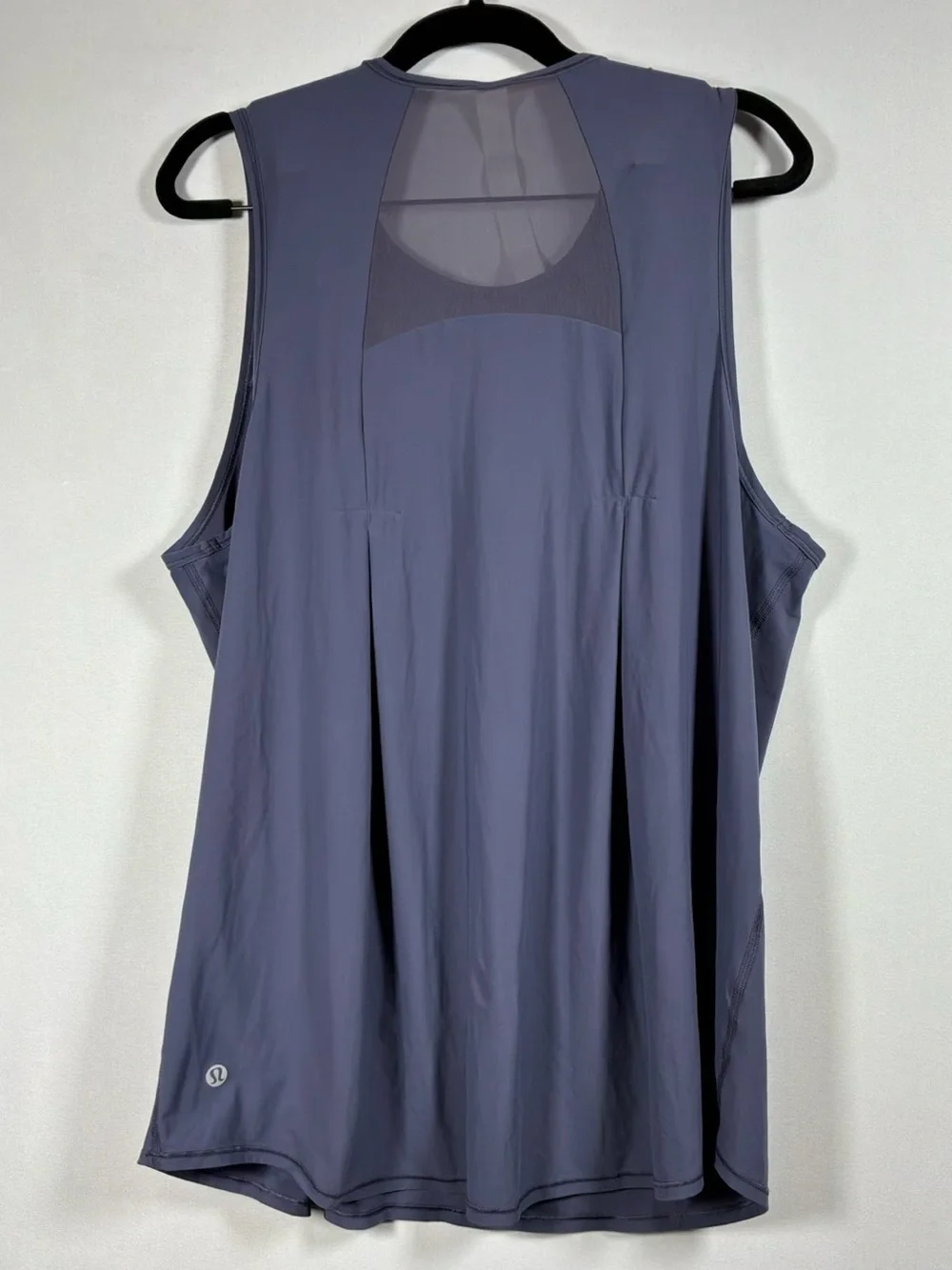 Lululemon Women’s Slate Blue Mesh Back Sleeveless Athletic Tank Top Workout Yoga